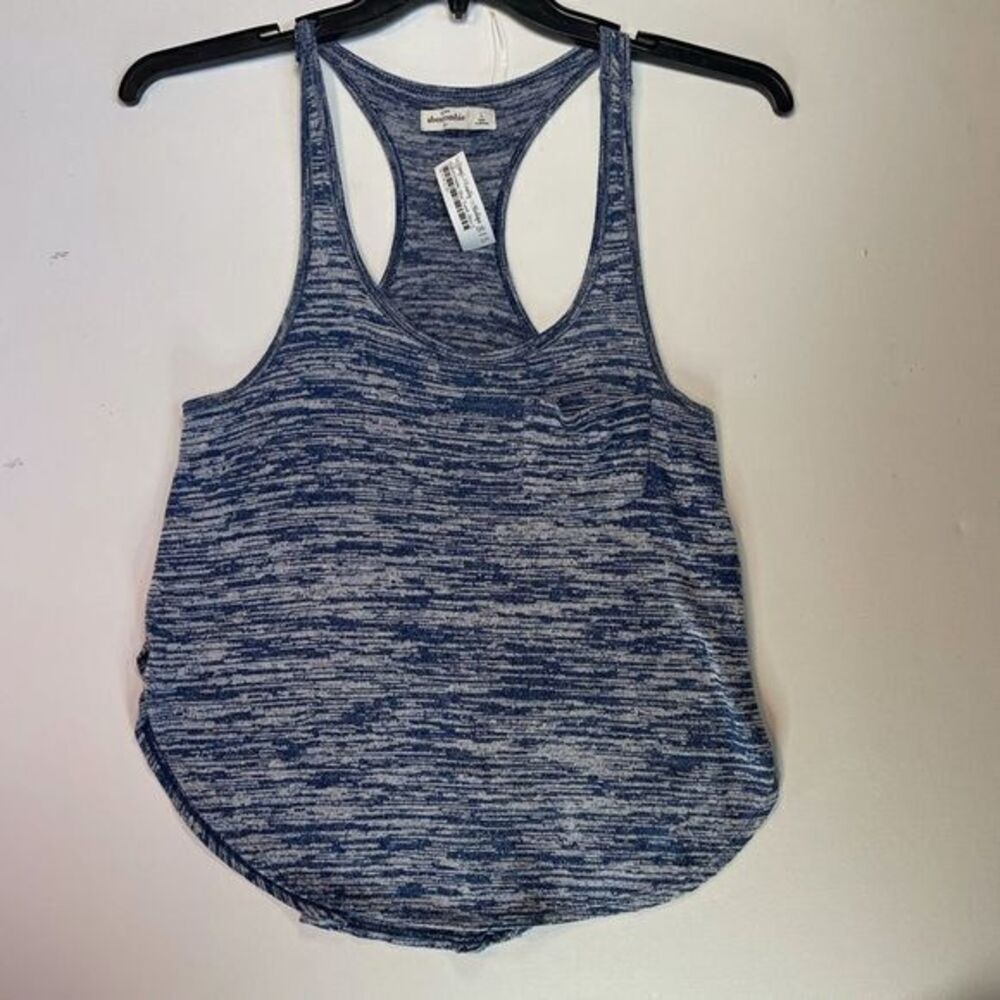 Abercrombie & Fitch Womens Knit Tank Top Blue Size Large